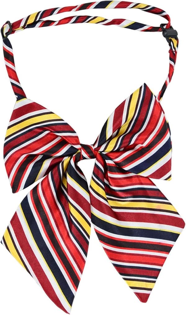 Dameflue, justerbar, formel, forhåndsbundet, stribet, farverig, Y01 Gr. one size, multi -