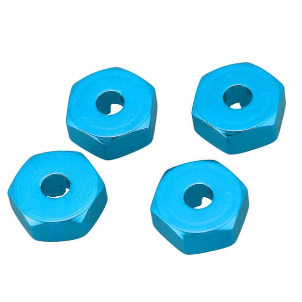 Aluminiumslegering 12 mm kombinationshjulnav hex-adapter opgradering, blå