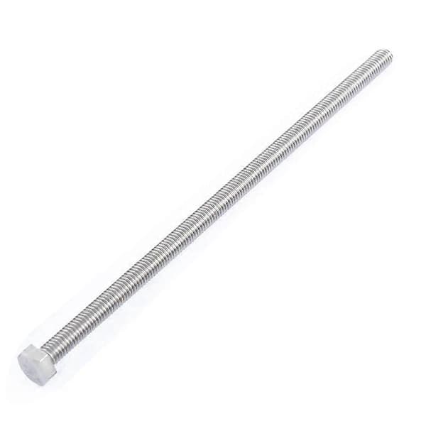 M6 x 150mm Fuldt Gevind Sekskantbolt i Rustfrit Stål 4 stk sølv silver