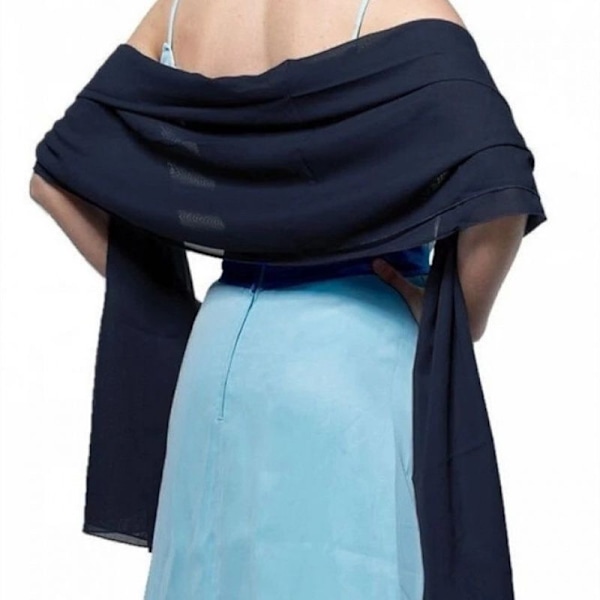 Evening Dress Shawl Solid Color Chiffon Shawl Wedding Cheongsam