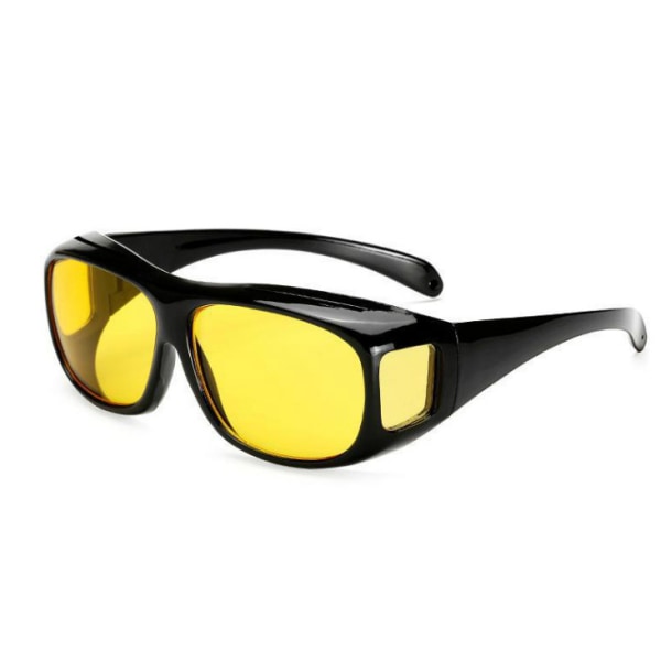Mäns sport solglasögon multifunktionella nattseende glasögon Black and yellow