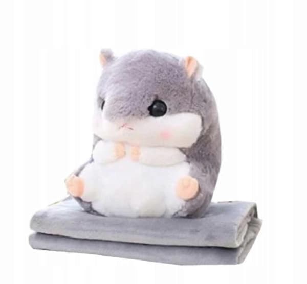 Blødt legetøjsdyr Tæppe 3i1 Kramme Hamster Gave (FMY)