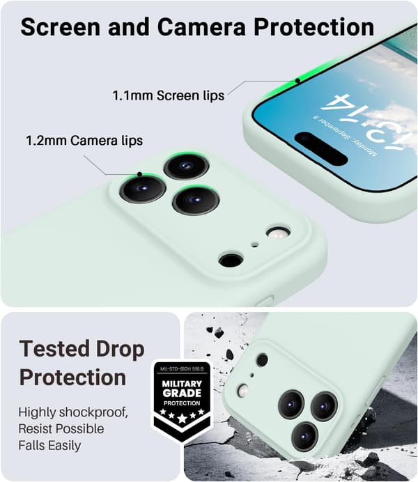 Mintgrønt Magsafe-kompatibelt deksel til iPhone 17 Pro Max[ZHE] iPhone 17 Pro Max iPhone 17 Pro Max vert menthe iPhone 17 Pro Max vert menthe
