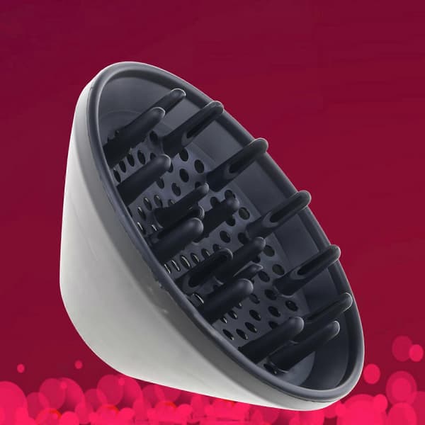 Hårføner Diffuserfeste for Krøllete Hår og Bølgete Hår Universal Hårføner Diffuser for 1.18 tommer til 3.15 tommer Hårføner Svart Svart Svart