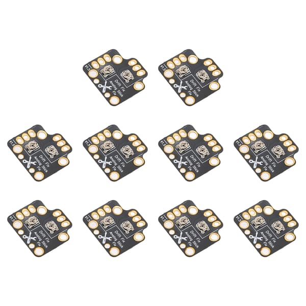 10 stk Gamepad Joystick Drift Reparasjonskort Universal 3D Analog Joystick Drift Fix Mod for Spillkontroller Svart