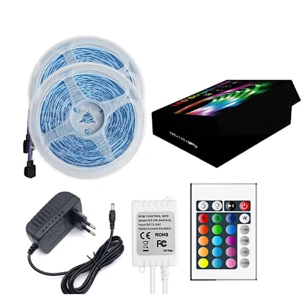 Lysstærk og alsidig 20M LED-strip - Hvid