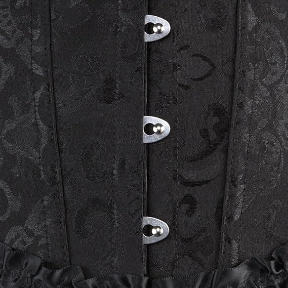 Dam Snörning Benad Överbyst Korsett Bustier Underkläder Kroppsformare