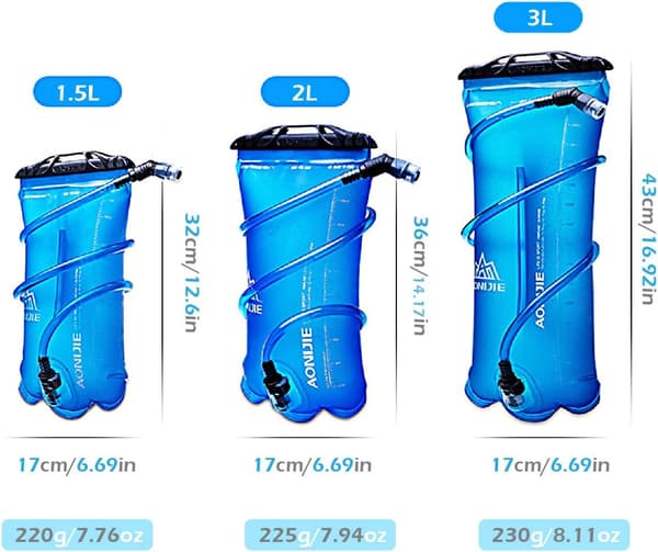 Vandblære 1,5L Hydreringspose Blød Vandbeholder Vandpose