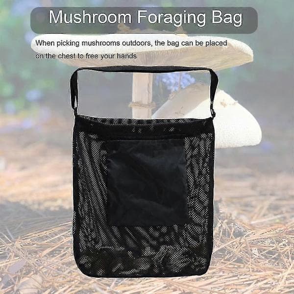 Durable Picking Bag Comfortable Mesh Fabric Large Capacity Crossbody Bag for Garden