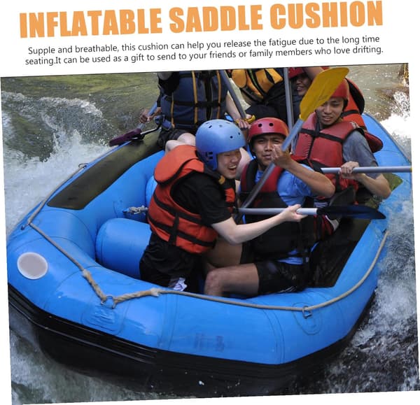 Oppblåsbar setepute grønn for rafting PVC høy elastisk lettvekt -