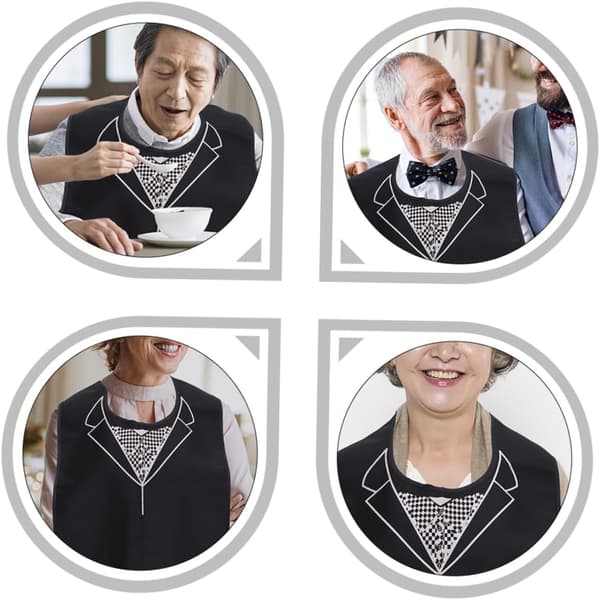 hagesmæk og letvægts til ren genanvendelig 2 stk. pakke af polyester beskyttelse til tøj voksne til spisning til ældre -