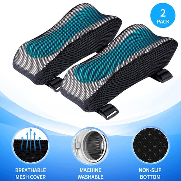 Ergonomic Armrest Pads, Office Chair Armrests (2-Pack)