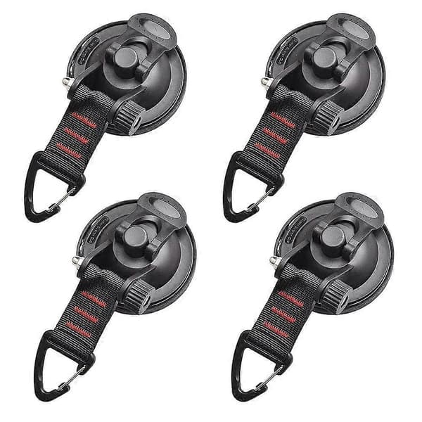 Nirvana Pieces Suction Cup Mount with Fixing Hook, Multifunctional Suction Cups, Strong Car Tensioner, For Car Side Awning, Boat, [DB]