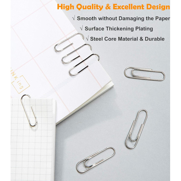 Multifunctional Paper Clips, Corrosion-Resistant Surface for Longevity, High Quality & Impressive Durability, Smooth Surface Ensures Non-Slip Grip