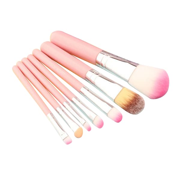 7-piece makeup brush set for face, soft bristles, comfortable handle, face and eye makeup brushes for beginners
