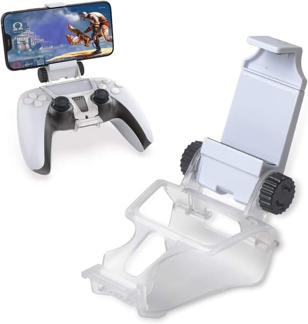 Justerbart klemmebrakettstativ for PS5-kontrollere