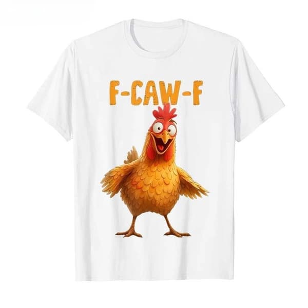 Morsom Kylling Humor F-Caw-F T-skjorte 3 3 M 3 M 3 M