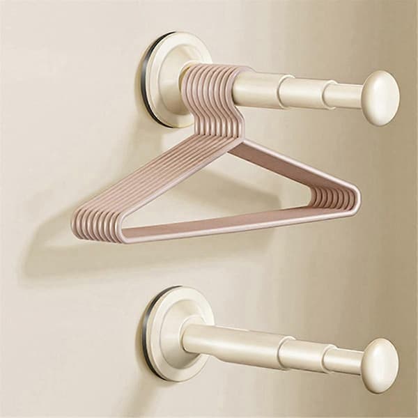 3 Pcs Suction Cup Clothes Hanger Storage Organizer Home Balcony Multifunctional Wall Mounted Hanger