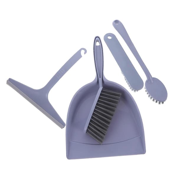 Broom Accessory Set Desktop Cleaning Tool Office Cleaning Brush and Dustpan Lavender 1Set Versatile Cleaning