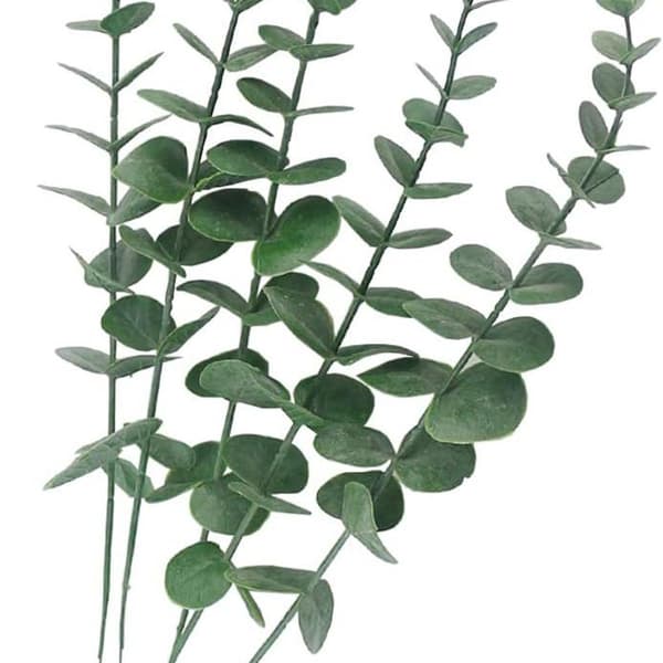 5 stilke kunstige eukalyptusblade eukalyptusblade til fest bryllup KLB