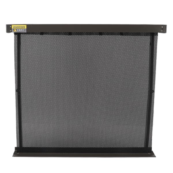 Retractable Clothes Drying Rack with Template Wall Mounted Mesh Breathable Platform Aluminum Laundry Rack for Patio Bathroom Gray