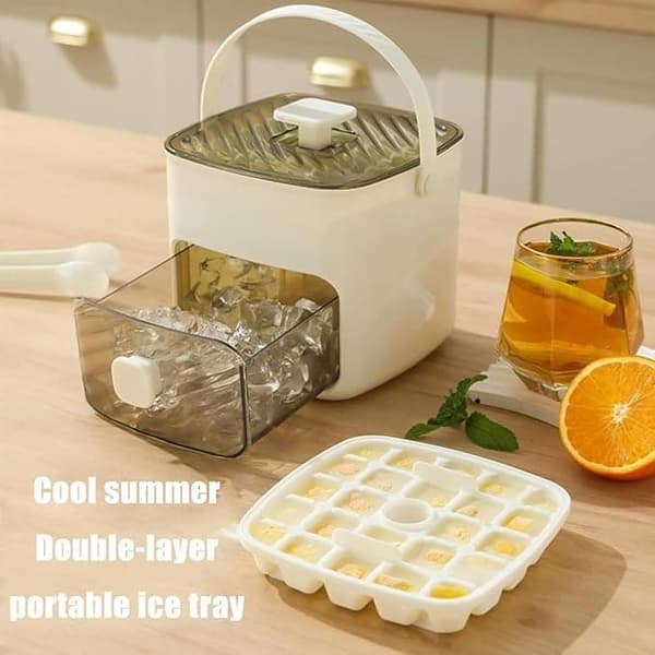 Insulated Cooler with Lock and Chain - Large Capacity, Pressed Design, Holds 48 Pints, Perfect for Drinks, Whiskey, and Ice Boxes White Green white green