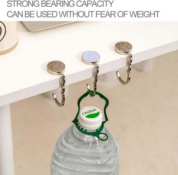 [LD] st. väskkrokar, halkfri hopfällbar väskhängare, väskhållare, rund