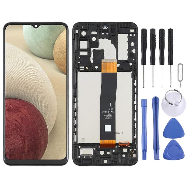 KOMPATIBEL LCD-skärm för Samsung Galaxy A32 5G SM-A326B Digitizer komplett enhet med ram Ej specificerad Not Specified