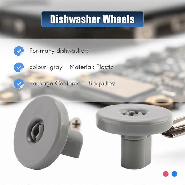 Dishwasher Basket Rollers, Dishwasher Wheels Lower Basket Wheels for FAVORIT Dishwasher Wheels