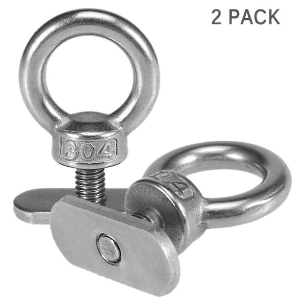 6x Kayak Track Mount Tie Down Loop Kayak Mounting Canoe Stainless Steel