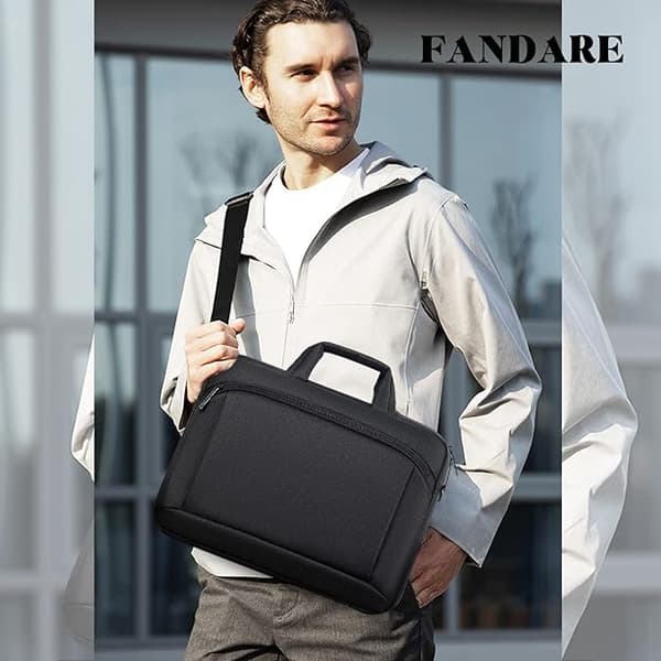15,6 tommer laptop taske - Sort, velegnet til laptop dokumenter