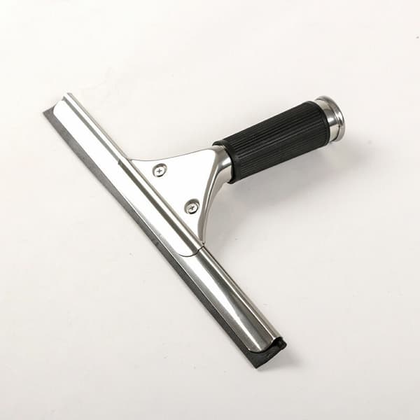 Professional Stainless Steel Window Squeegee with 25 cm Blade, Suitable for Kitchen, Windows, Bathroom, Car, Retractable Silicone Squeegee