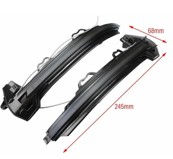For Audi A4 S4 A5 S5 RS4 RS5 Vannlys LED A4/S4 B9 2016-2019 Unik Gul 2 Stykker