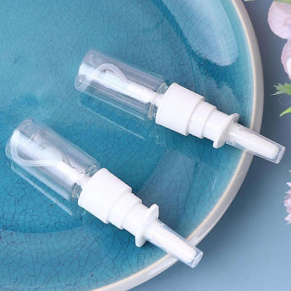 20 kpl 10 ml Paksuuntunut Suihkepullo Nenäsuihkepullo Suora Suihkepullo PET Läpinäkyvä Muovipullo Kannettava Suihkepullo Matkoille Ulkokäyttöön