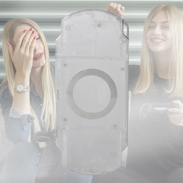 Case Replacement Full Housing Shell with Button Kit for PSP 1000 (Transparent)