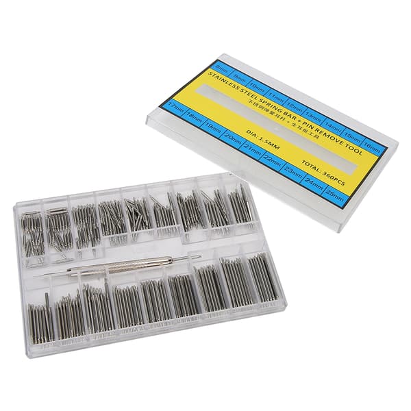 360 pcs Double-Sided Spring Bars for Watch Strap Removal Tool Watch Repair Tool