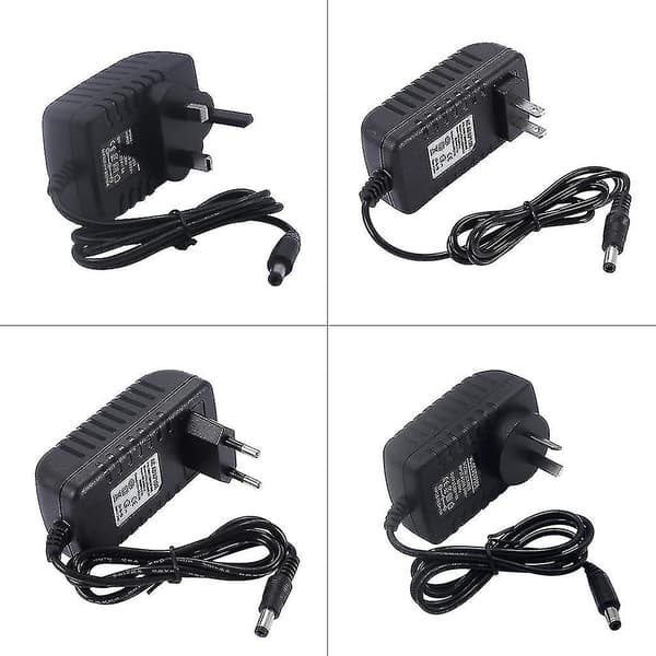 12v 8a AC/DC-adapter strømforsyningsoplader til LED-lysbånd CCTV-router 5.5x2.1-2.5mm hanstik US/UK/EU/AU P