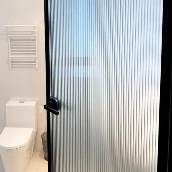 Vindusfilm med striper for personvern, vertikale striper, 45x200cm