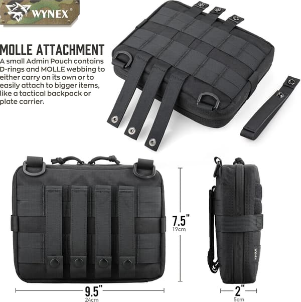 Taktisk Admin Molle-veske, Medisinsk veske EDC EMT Utility Bag Shell