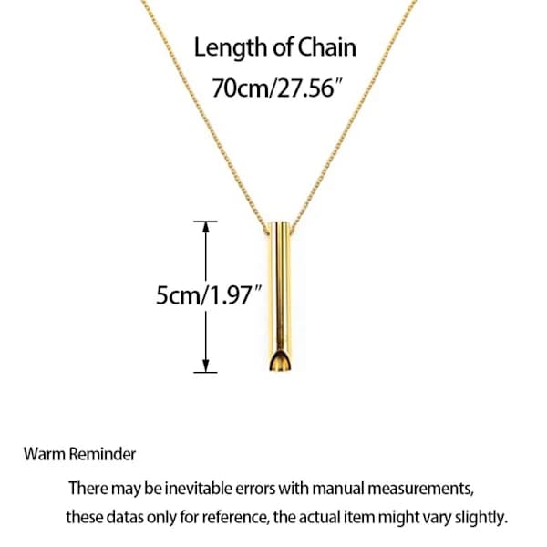 Stress och Ångest Halsband Mindfulness Andningshalsband SILVER silver[XJ]