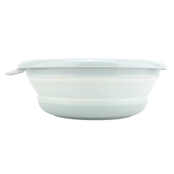 Foldable Plastic Wash Basin for Outdoor Camping, Travel, Laundry, Kitchen (Blue)