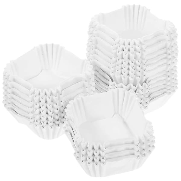 2000 stk muffinsformer av matkvalitetspapir, dessertkoppholdere, bakeformer (stor) Hvit 6.50X6.50X2.50CM White 6.50X6.50X2.50CM