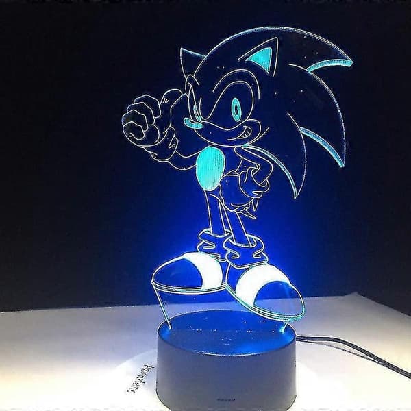 Piao 3D Sonic Natlampe 1 Model Og Farveskiftende A251 XH