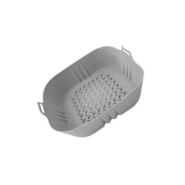 Genanvendelig silikonebageplade til Airfryer Grå