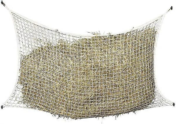 Hay net with small meshes for medium-sized horse, 3x3cm 120x90cm, White