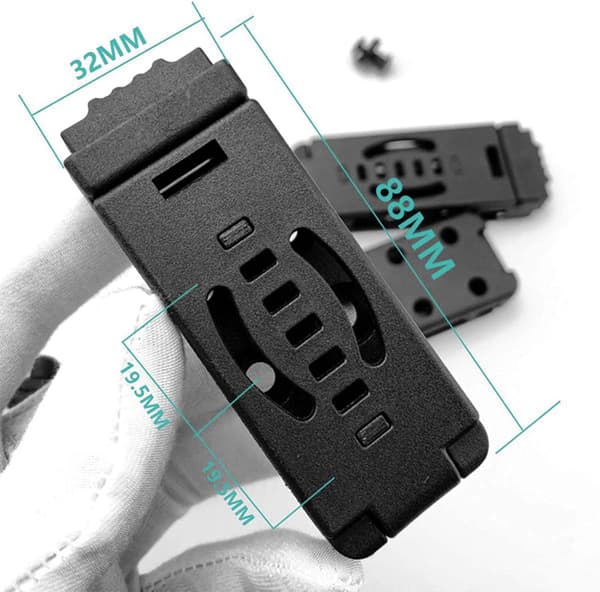 2-pack taktiskt knivklämma hölster Kydex bältesslida -
