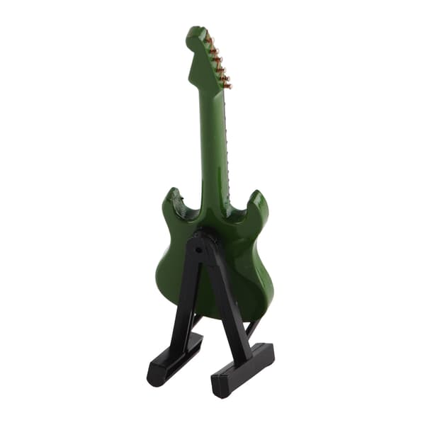 Elektrisk gitarpynt Miniatyrdekorasjon Minimusikkinstrumentmodell Gave 10 cm