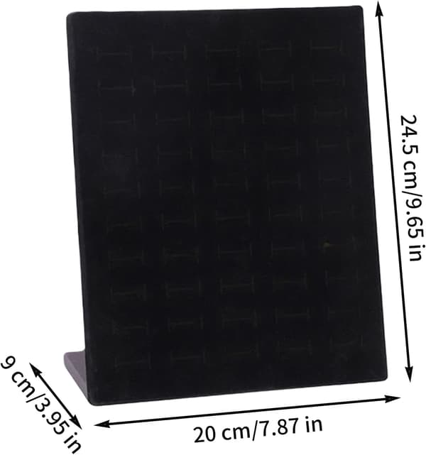 ringholder display L-formet opbevaringsorganisator med 50 rum -