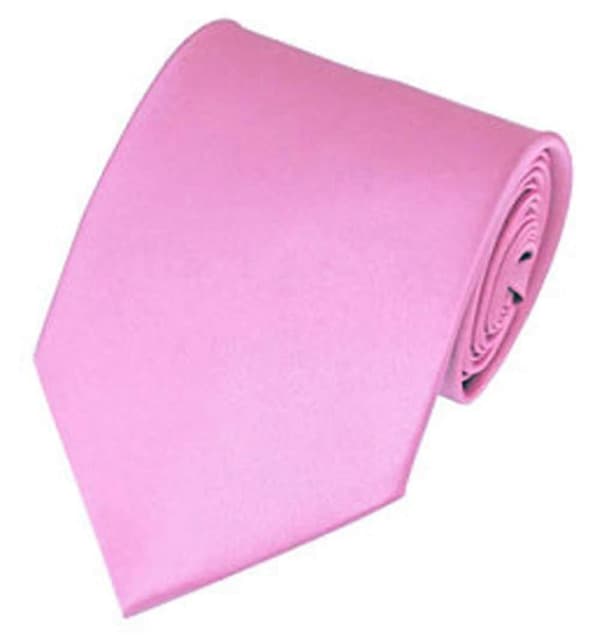 Solid Rosa Slips för Män, 100% Siden, 9 cm Bred, Formell Klädsel Slips, Bröllopstillbehör