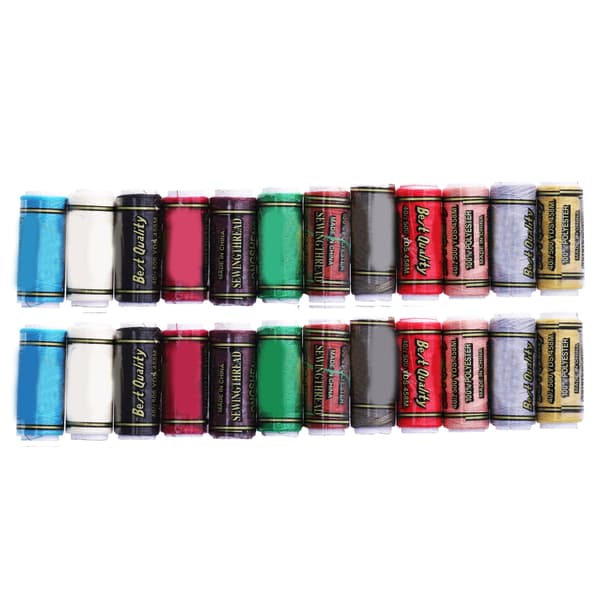 Sewing Thread 12 Colors DIY Sewing Art Strong Durable Boxed Sewing Machine Thread